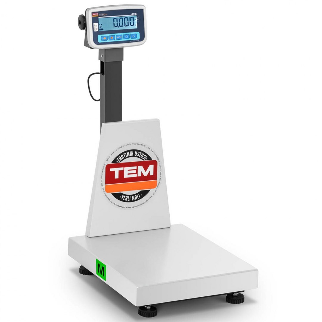 Waga platformowa przemysłowa interfejs RS232 150 kg / 50 g LCD M LEGALIZACJA TEM Waga platformowa przemysłowa interfejs RS232 150 kg / 50 g LCD M LEGALIZACJA TEM