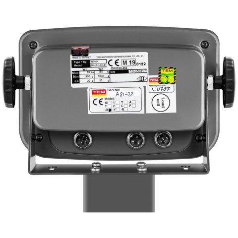 Waga platformowa przemysłowa interfejs RS232 150 kg / 50 g LCD M LEGALIZACJA TEM Waga platformowa przemysłowa interfejs RS232 150 kg / 50 g LCD M LEGALIZACJA TEM
