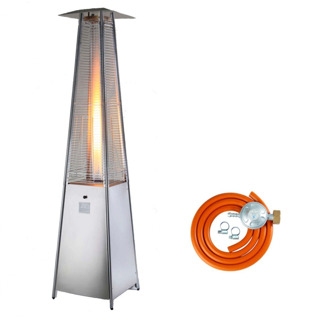 Lampa tarasowa grzejnik promiennik gazowa ogrodowa PIRAMIDA STAL NIERDZEWNA na gaz LPG MEVA Lampa tarasowa grzejnik promiennik gazowa ogrodowa PIRAMIDA STAL NIERDZEWNA na gaz LPG MEVA