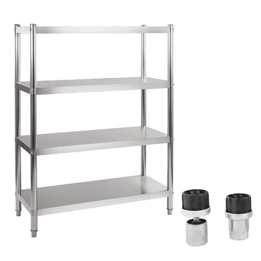 Regał ze stali nierdzewnej gastronomiczny 120x48,5x155cm Royal Catering Regał ze stali nierdzewnej gastronomiczny 120x48,5x155cm Royal Catering
