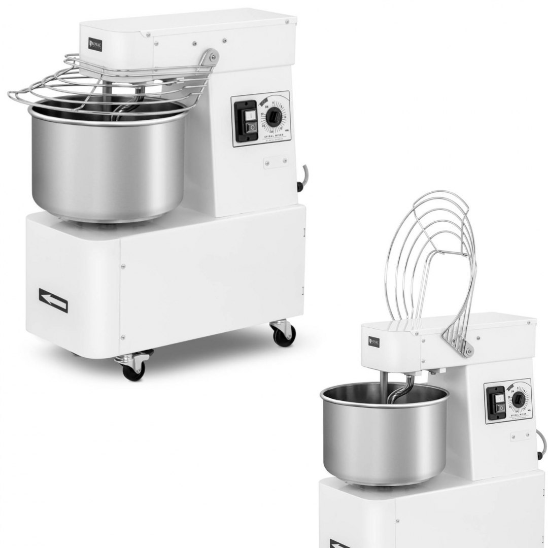 Miesiarka spiralna mikser spiralny do ciasta ze stałą dzieżą 15 l 48 kg/h 750 W ITALY Royal Catering Miesiarka spiralna mikser spiralny do ciasta ze stałą dzieżą 15 l 48 kg/h 750 W ITALY Royal Catering