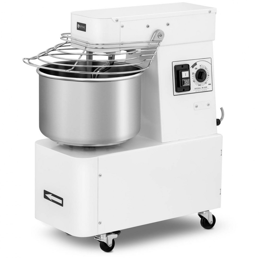 Miesiarka spiralna mikser spiralny do ciasta ze stałą dzieżą 15 l 48 kg/h 750 W ITALY Royal Catering Miesiarka spiralna mikser spiralny do ciasta ze stałą dzieżą 15 l 48 kg/h 750 W ITALY Royal Catering