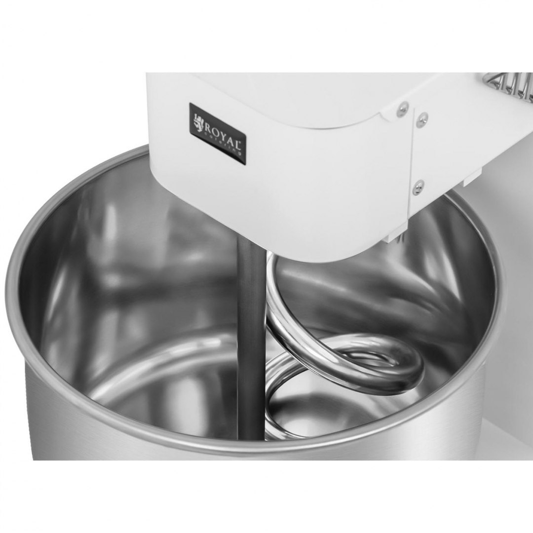Miesiarka spiralna mikser spiralny do ciasta ze stałą dzieżą 15 l 48 kg/h 750 W ITALY Royal Catering Miesiarka spiralna mikser spiralny do ciasta ze stałą dzieżą 15 l 48 kg/h 750 W ITALY Royal Catering