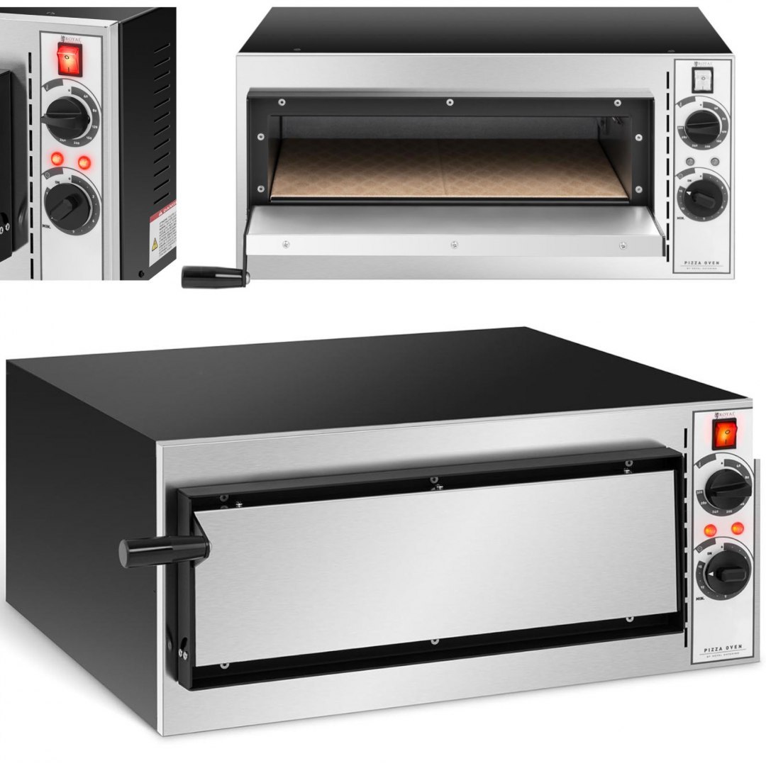 Piec do pizzy jednokomorowy 1 pizza śr. 32 cm 230 V 1600 W ITALY Royal Catering Piec do pizzy jednokomorowy 1 pizza śr. 32 cm 230 V 1600 W ITALY Royal Catering