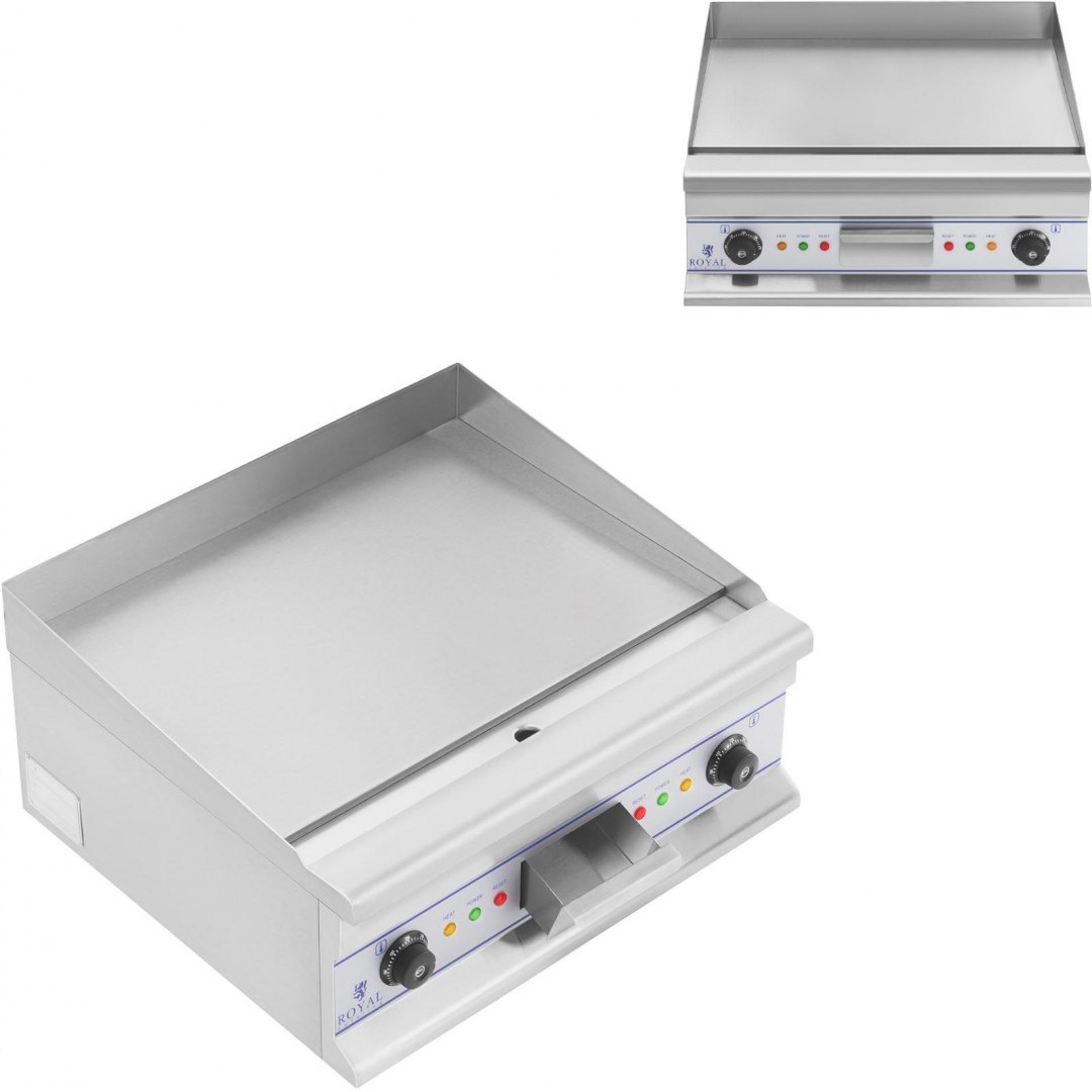 Gładka płyta grillowa grill elektryczny do smażenia 60cm 400V Royal Catering RCG 60S Royal Catering Gładka płyta grillowa grill elektryczny do smażenia 60cm 400V Royal Catering RCG 60S Royal Catering