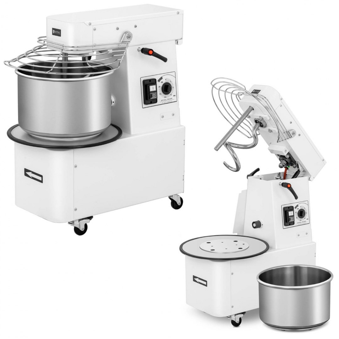Miesiarka planetarna mikser spiralny do ciasta z wyjmowaną dzieżą 15 l 48 kg/h 750 W ITALY Royal Catering Miesiarka planetarna mikser spiralny do ciasta z wyjmowaną dzieżą 15 l 48 kg/h 750 W ITALY Royal Catering