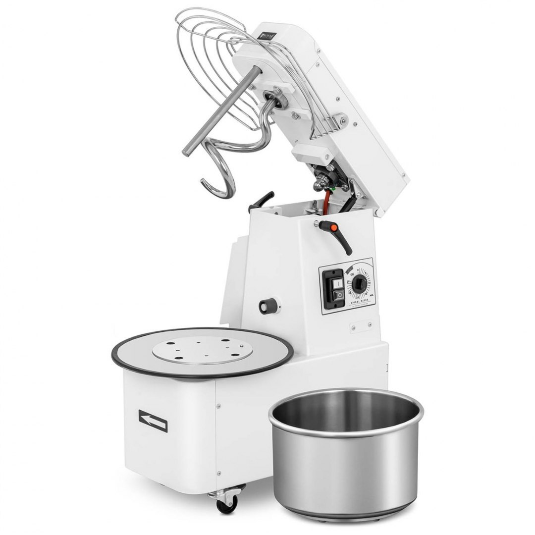 Miesiarka planetarna mikser spiralny do ciasta z wyjmowaną dzieżą 15 l 48 kg/h 750 W ITALY Royal Catering Miesiarka planetarna mikser spiralny do ciasta z wyjmowaną dzieżą 15 l 48 kg/h 750 W ITALY Royal Catering