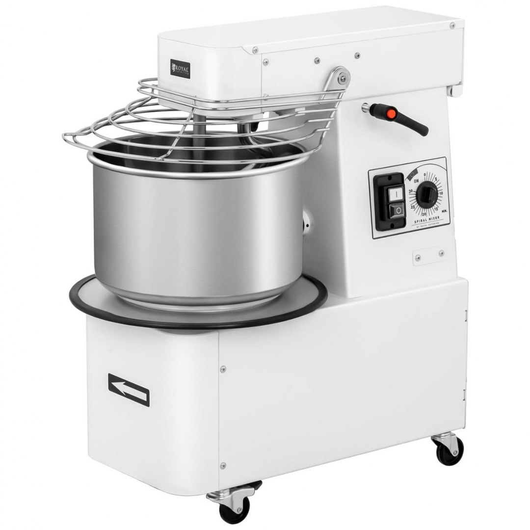 Miesiarka planetarna mikser spiralny do ciasta z wyjmowaną dzieżą 15 l 48 kg/h 750 W ITALY Royal Catering Miesiarka planetarna mikser spiralny do ciasta z wyjmowaną dzieżą 15 l 48 kg/h 750 W ITALY Royal Catering