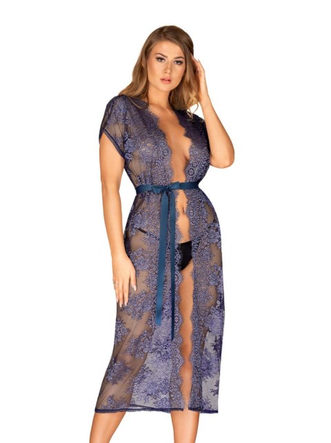 Peniuar Flowlace Blue S/M Peniuar Flowlace Blue S/M