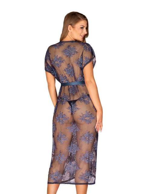 Peniuar Flowlace Blue S/M Peniuar Flowlace Blue S/M