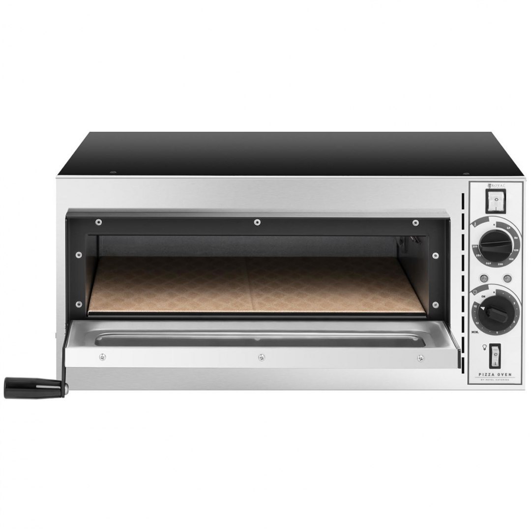 Piec do pizzy jednokomorowy z szybą 1 pizza śr. 32 cm 230 V 1600 W ITALY Royal Catering Piec do pizzy jednokomorowy z szybą 1 pizza śr. 32 cm 230 V 1600 W ITALY Royal Catering