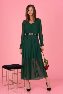 Sukienka Mariedam Dark Green + pasek GRAETIS! Dark Green L