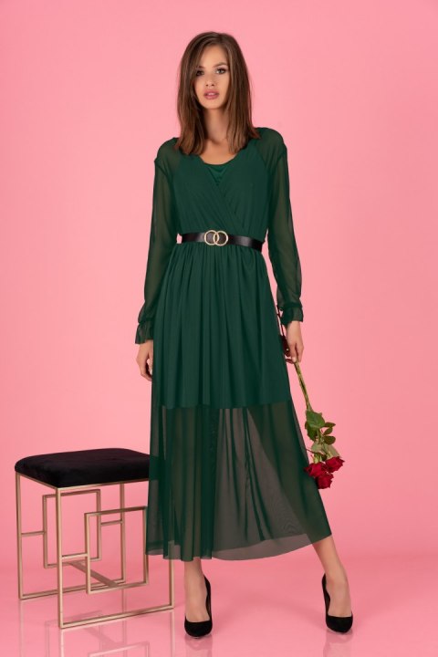 Sukienka Mariedam Dark Green + pasek GRAETIS! Dark Green M Sukienka Mariedam Dark Green + pasek GRAETIS! Dark Green M