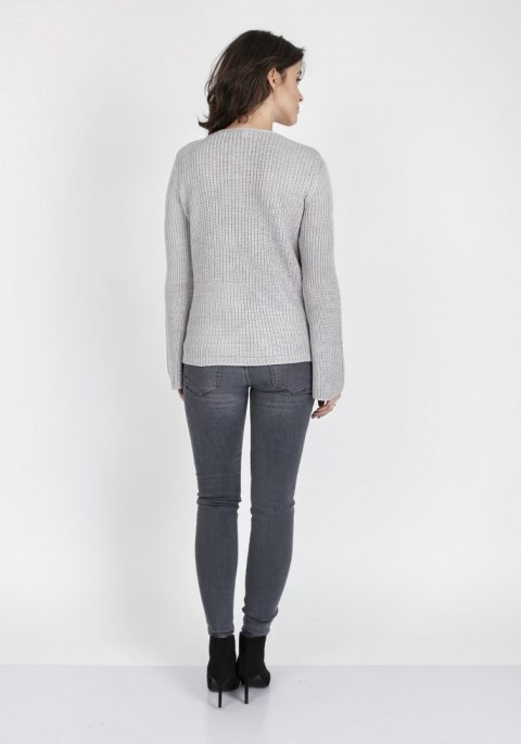 Sweter Kylie SWE 117 Szary Szary S Sweter Kylie SWE 117 Szary Szary S