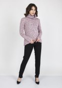 Sweter Nicola SWE 103 Różowy Różowy L