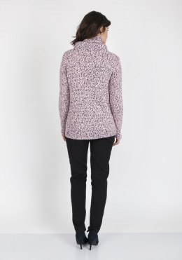 Sweter Nicola SWE 103 Różowy Różowy L