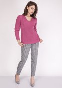 Sweter Victoria SWE 123 Różowy Różowy S