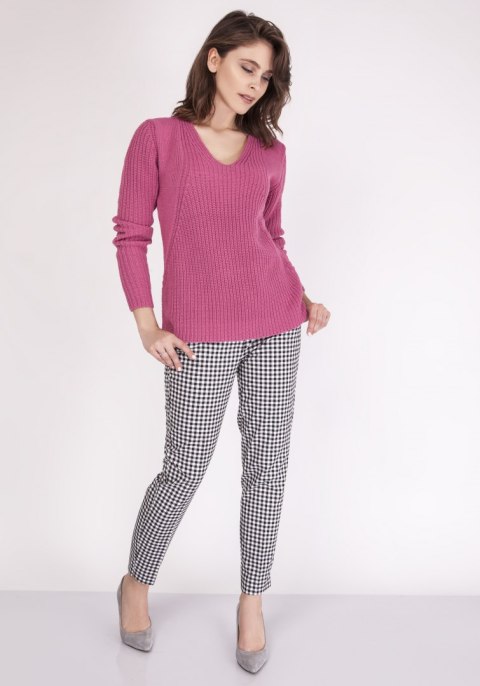 Sweter Victoria SWE 123 Różowy Różowy S Sweter Victoria SWE 123 Różowy Różowy S