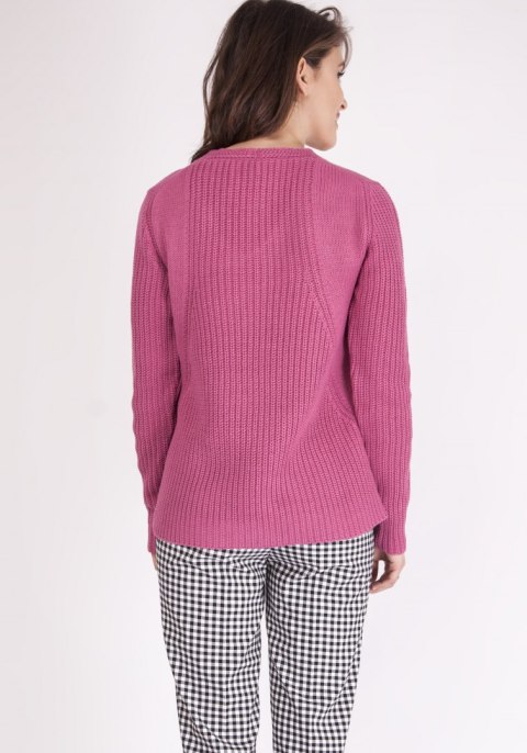 Sweter Victoria SWE 123 Różowy Różowy S Sweter Victoria SWE 123 Różowy Różowy S