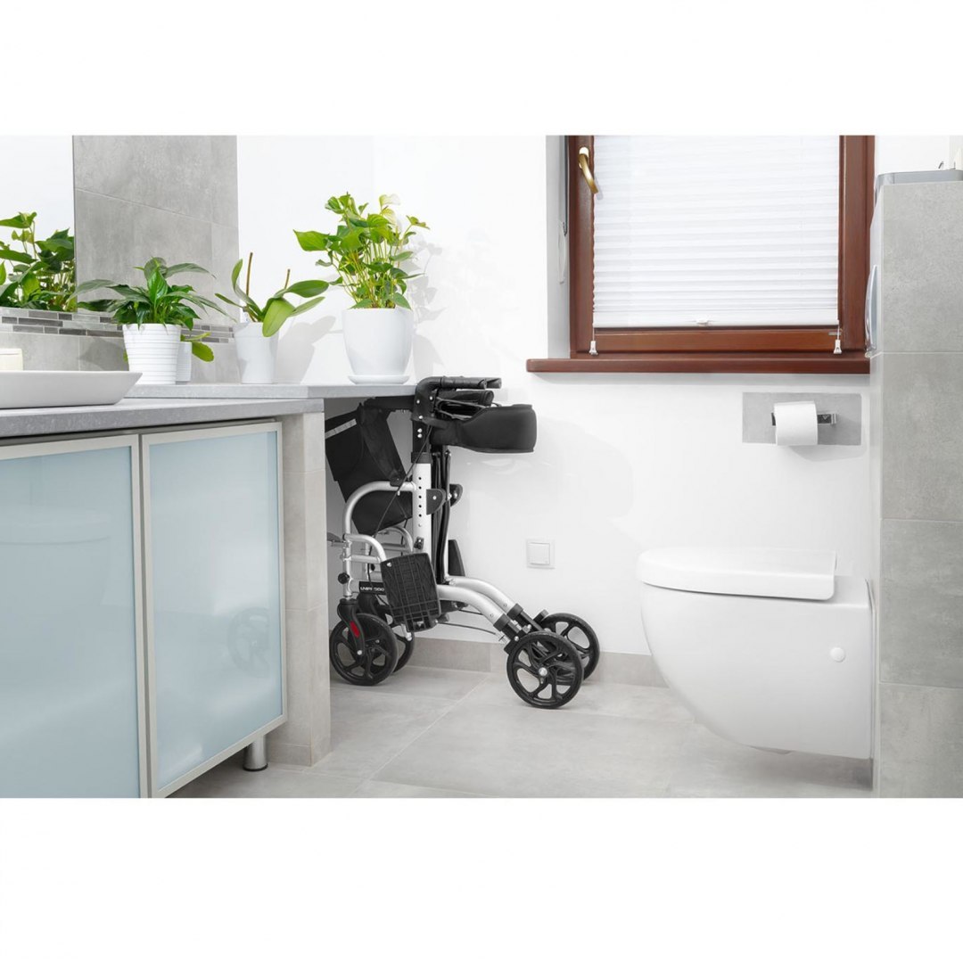 Balkonik chodzik rehabilitacyjny 2w1 z funkcją wózka składany z torbą do 136kg UNIPRODO Balkonik chodzik rehabilitacyjny 2w1 z funkcją wózka składany z torbą do 136kg UNIPRODO