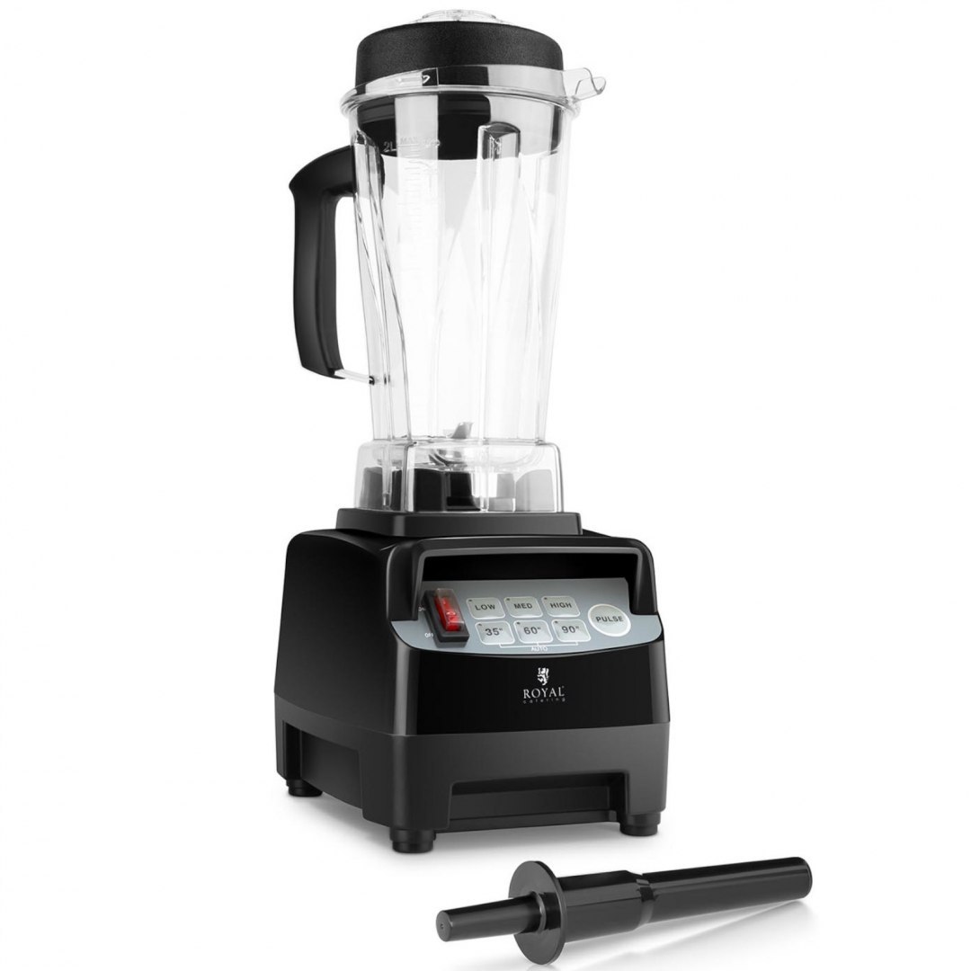 Blender kielichowy barmański do baru 2L 1500W - czarny Royal Catering Blender kielichowy barmański do baru 2L 1500W - czarny Royal Catering