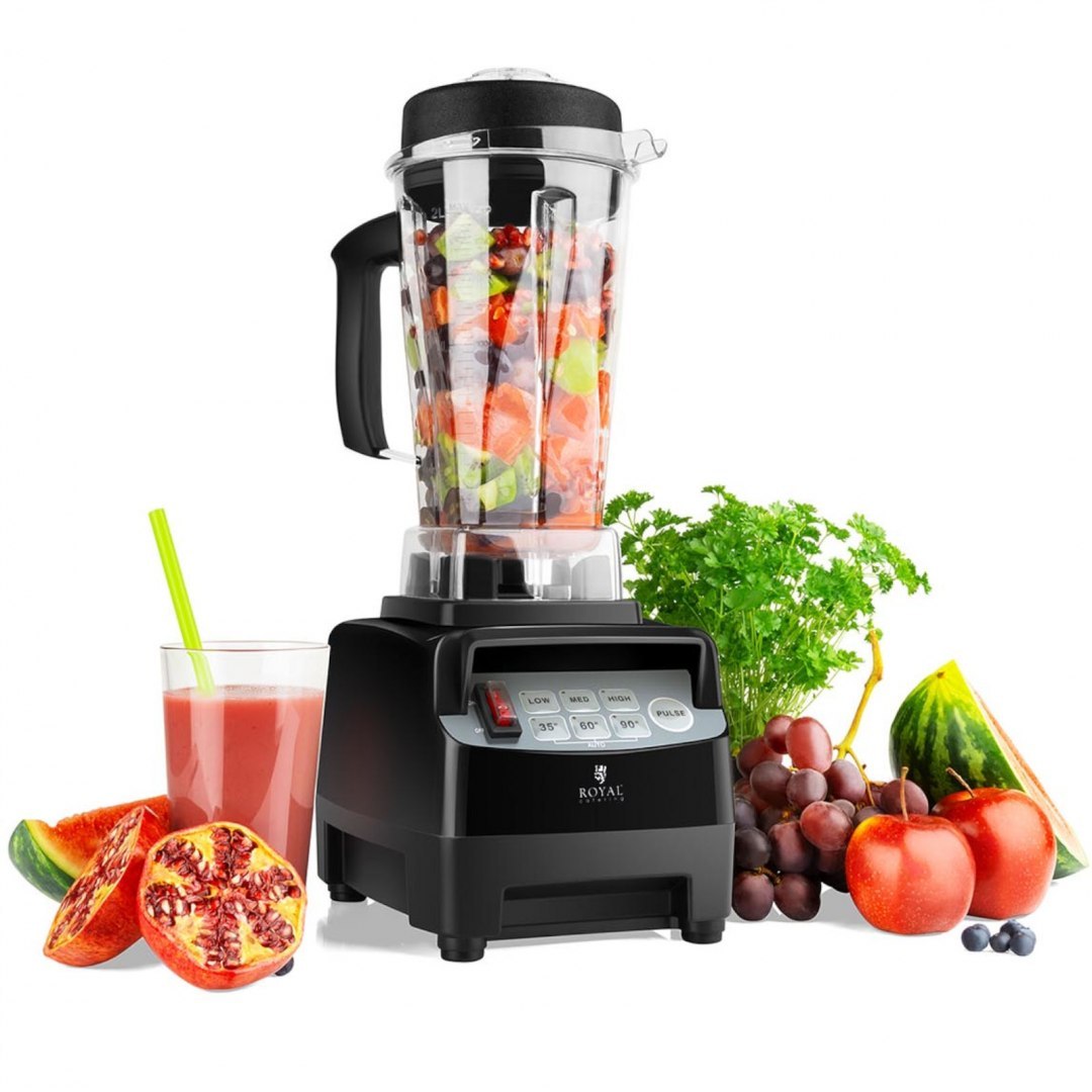 Blender kielichowy barmański do baru 2L 1500W - czarny Royal Catering Blender kielichowy barmański do baru 2L 1500W - czarny Royal Catering
