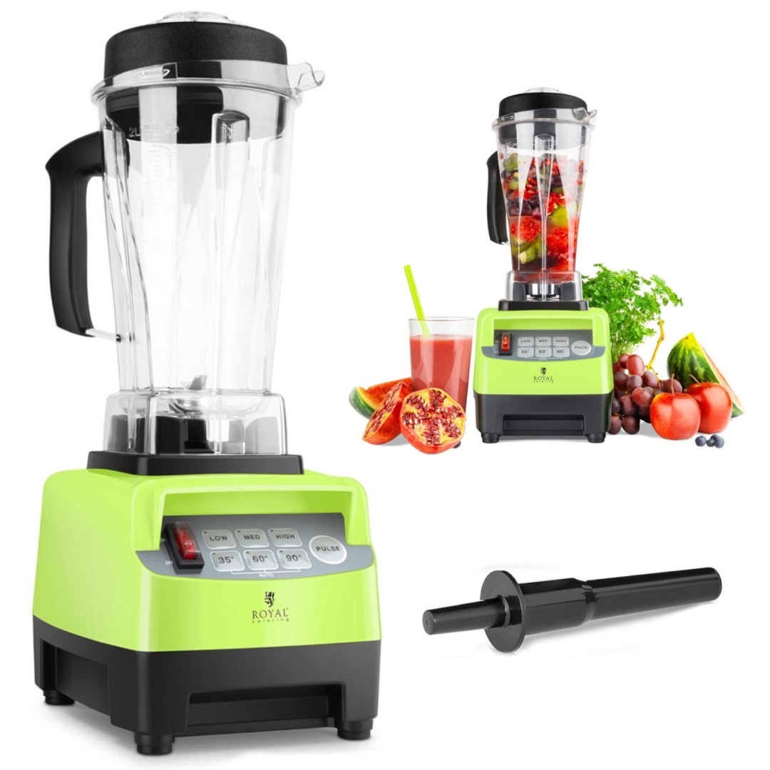 Blender kielichowy barmański do baru 2L 1500W - zielony Royal Catering Blender kielichowy barmański do baru 2L 1500W - zielony Royal Catering