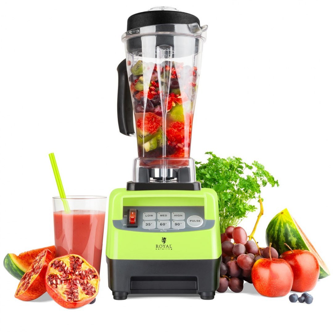 Blender kielichowy barmański do baru 2L 1500W - zielony Royal Catering Blender kielichowy barmański do baru 2L 1500W - zielony Royal Catering