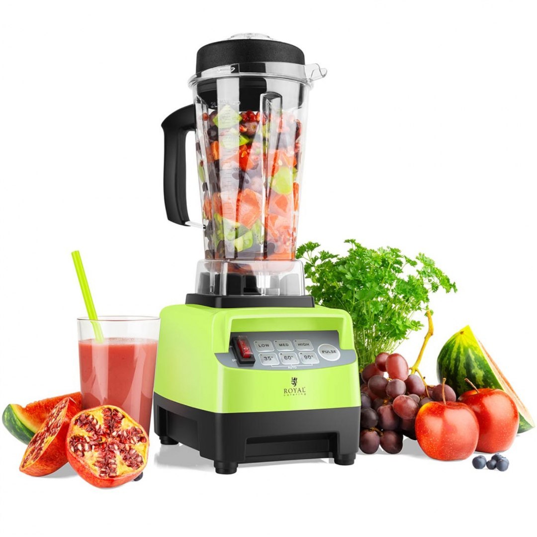 Blender kielichowy barmański do baru 2L 1500W - zielony Royal Catering Blender kielichowy barmański do baru 2L 1500W - zielony Royal Catering