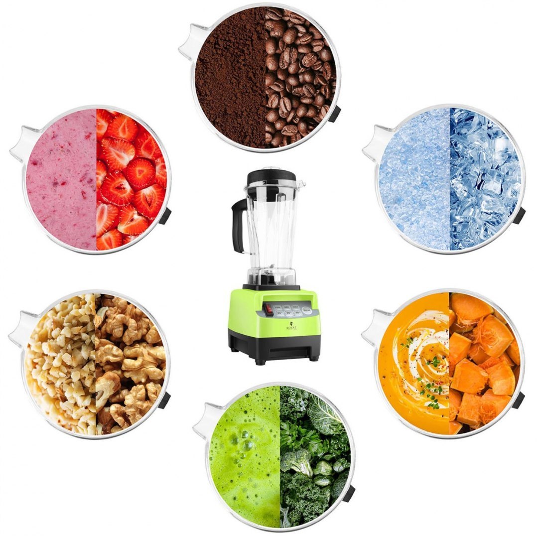 Blender kielichowy barmański do baru 2L 1500W - zielony Royal Catering Blender kielichowy barmański do baru 2L 1500W - zielony Royal Catering