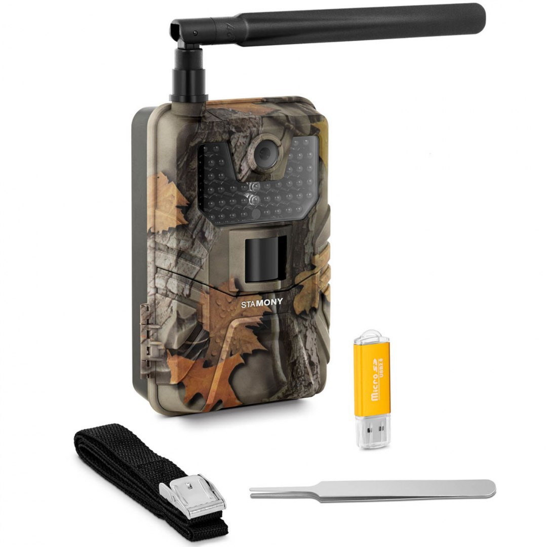 Fotopułapka kamera leśna z czujnikiem ruchu 8MP F-HD 20m IR LED 4G LTE ANT Stamony Fotopułapka kamera leśna z czujnikiem ruchu 8MP F-HD 20m IR LED 4G LTE ANT Stamony