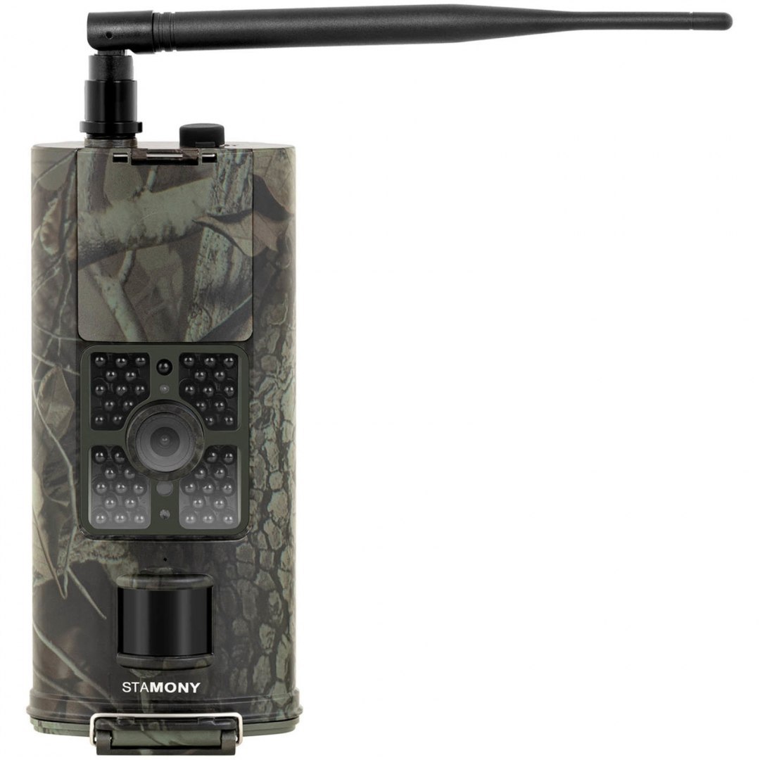 Fotopułapka kamera leśna z czujnikiem ruchu 8MP F-HD 20m IR LED GSM-3G ANT Stamony Fotopułapka kamera leśna z czujnikiem ruchu 8MP F-HD 20m IR LED GSM-3G ANT Stamony