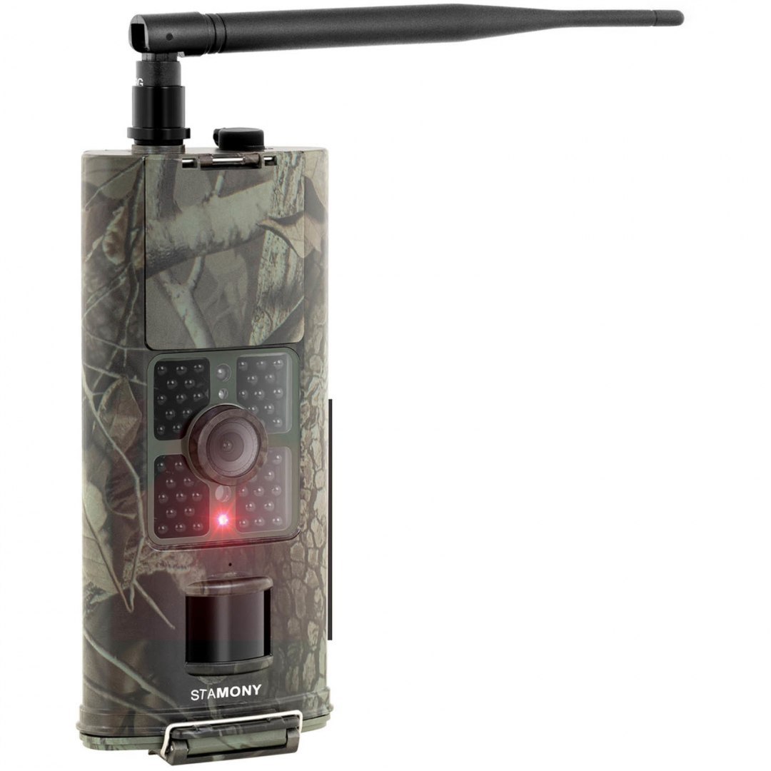 Fotopułapka kamera leśna z czujnikiem ruchu 8MP F-HD 20m IR LED GSM-3G ANT Stamony Fotopułapka kamera leśna z czujnikiem ruchu 8MP F-HD 20m IR LED GSM-3G ANT Stamony