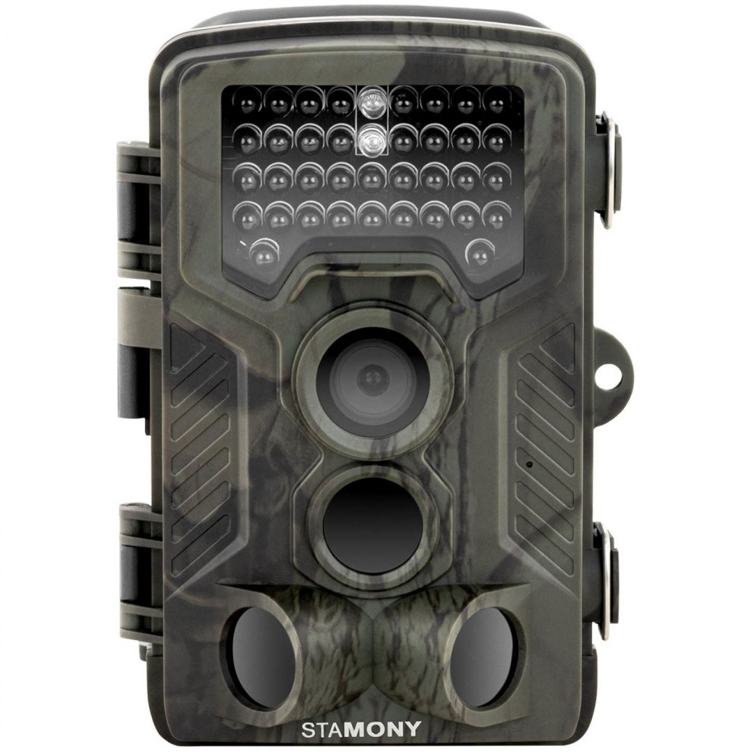 Fotopułapka kamera leśna z czujnikiem ruchu 8MP F-HD 20m IR LED GSM-3G Stamony Fotopułapka kamera leśna z czujnikiem ruchu 8MP F-HD 20m IR LED GSM-3G Stamony