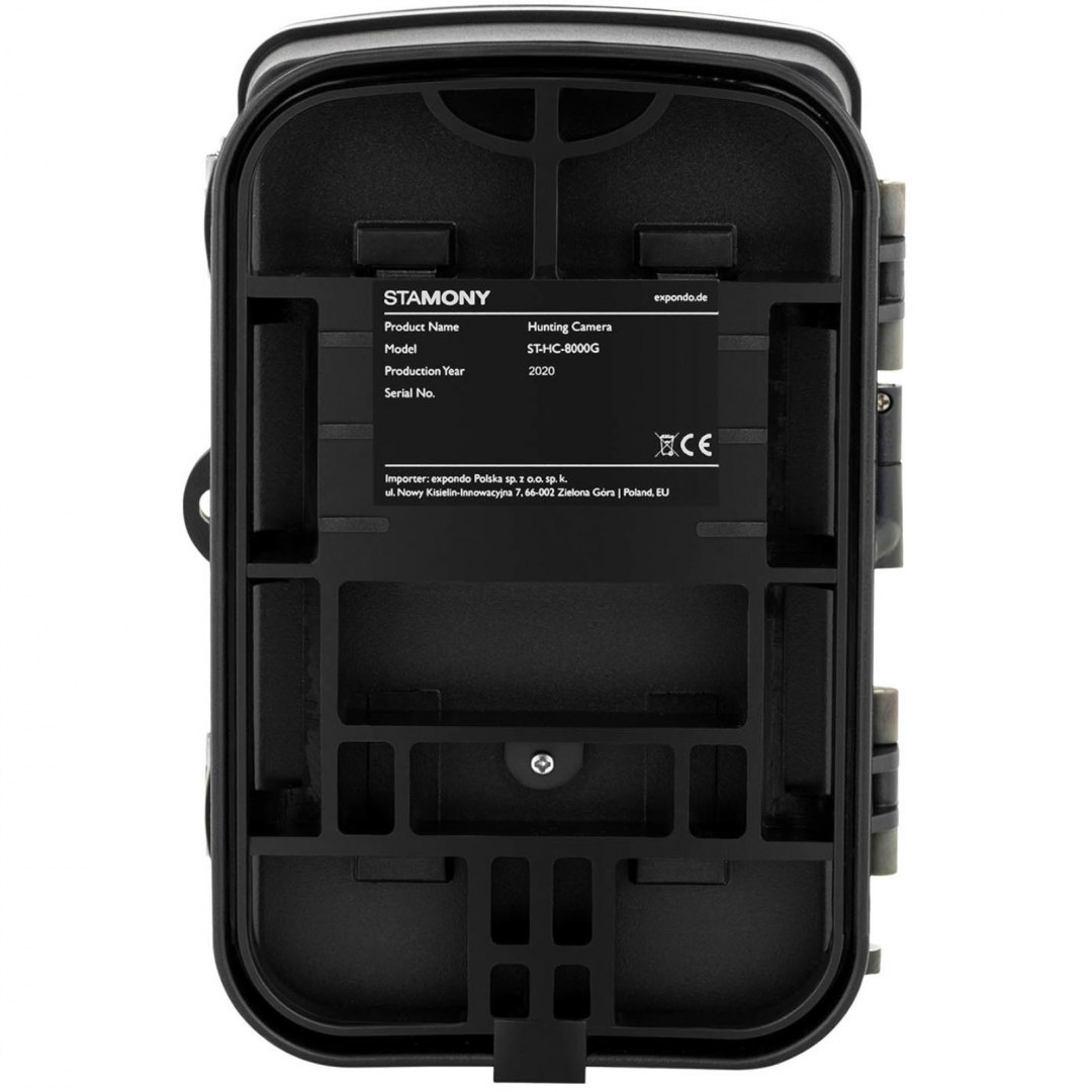 Fotopułapka kamera leśna z czujnikiem ruchu 8MP F-HD 20m IR LED GSM-3G Stamony Fotopułapka kamera leśna z czujnikiem ruchu 8MP F-HD 20m IR LED GSM-3G Stamony