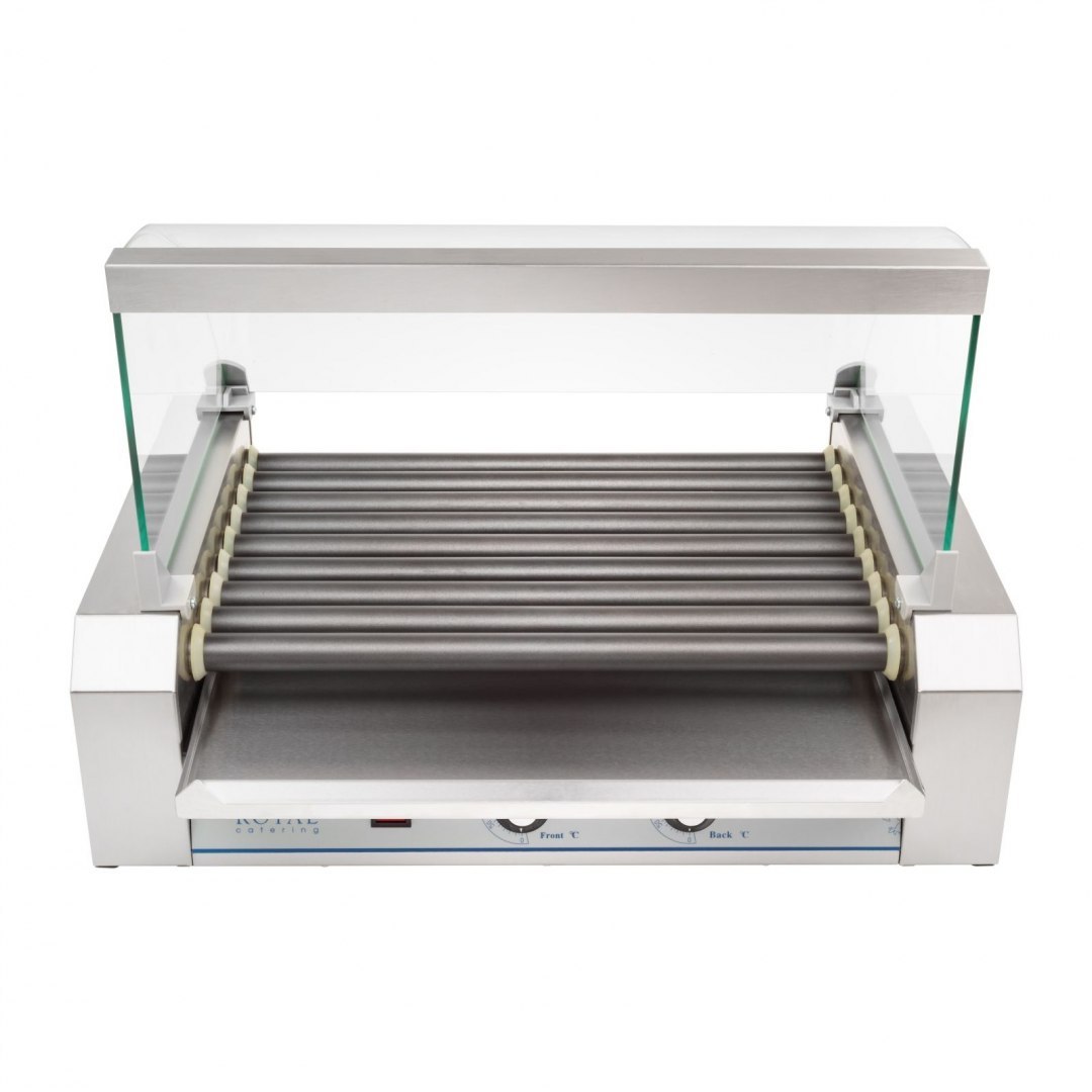 Grill rolkowy z szybą Roller grill z rolkami z teflonu 9T Royal Catering Grill rolkowy z szybą Roller grill z rolkami z teflonu 9T Royal Catering