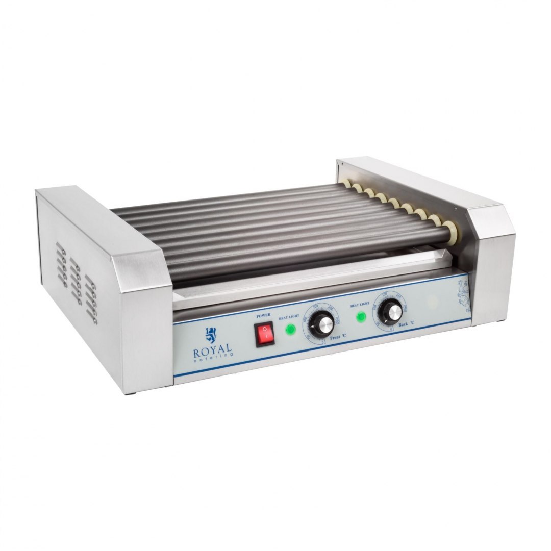 Grill rolkowy z szybą Roller grill z rolkami z teflonu 9T Royal Catering Grill rolkowy z szybą Roller grill z rolkami z teflonu 9T Royal Catering