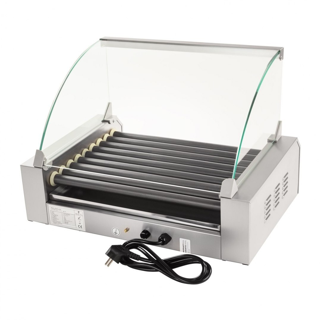 Grill rolkowy z szybą Roller grill z rolkami z teflonu 9T Royal Catering Grill rolkowy z szybą Roller grill z rolkami z teflonu 9T Royal Catering