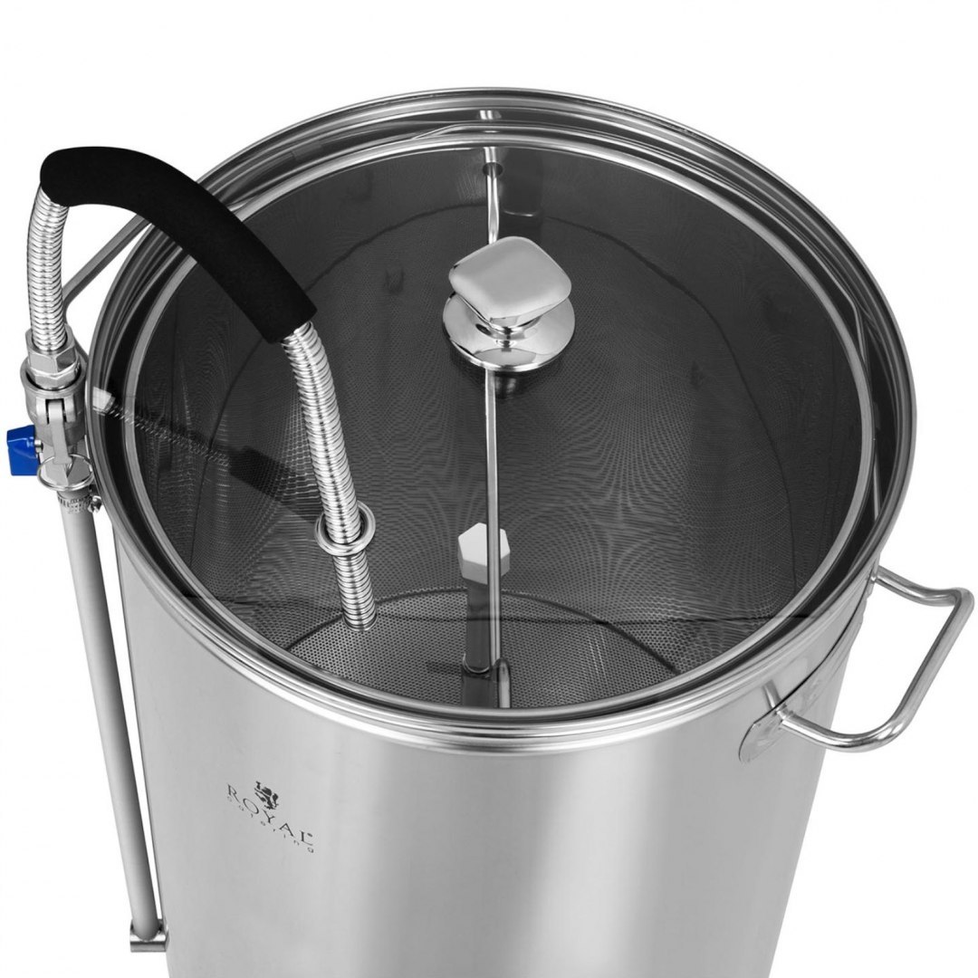Kocioł warzelny zacierny do produkcji piwa stal nierdzewna 2500W LCD 60L Royal Catering Kocioł warzelny zacierny do produkcji piwa stal nierdzewna 2500W LCD 60L Royal Catering