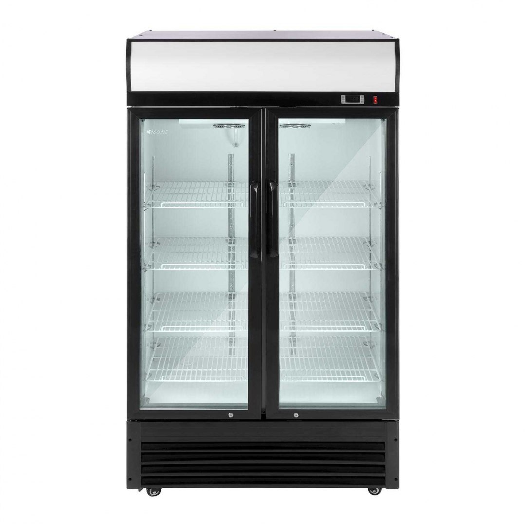 Lodówka chłodziarka szafa chłodnicza na napoje podwójna przeszklona 2-8C 880L Royal Catering Lodówka chłodziarka szafa chłodnicza na napoje podwójna przeszklona 2-8C 880L Royal Catering