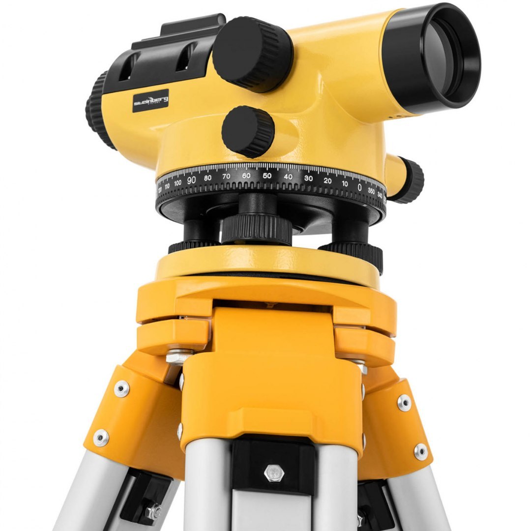 Niwelator optyczny samopoziomujący ze statywem i łatą - powiększenie 32x śr. 38 mm Steinberg Systems Niwelator optyczny samopoziomujący ze statywem i łatą - powiększenie 32x śr. 38 mm Steinberg Systems