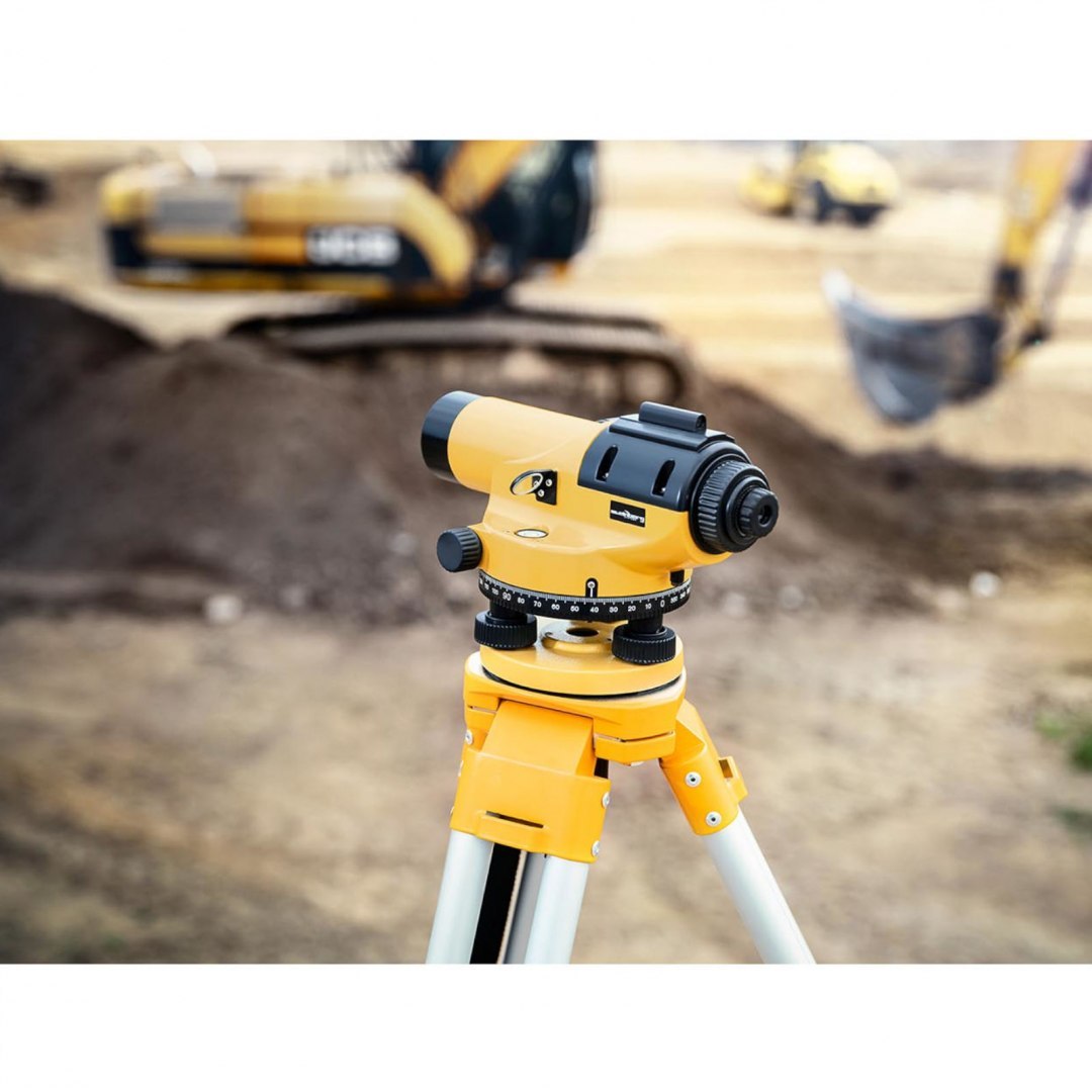 Niwelator optyczny samopoziomujący ze statywem i łatą - powiększenie 32x śr. 38 mm Steinberg Systems Niwelator optyczny samopoziomujący ze statywem i łatą - powiększenie 32x śr. 38 mm Steinberg Systems