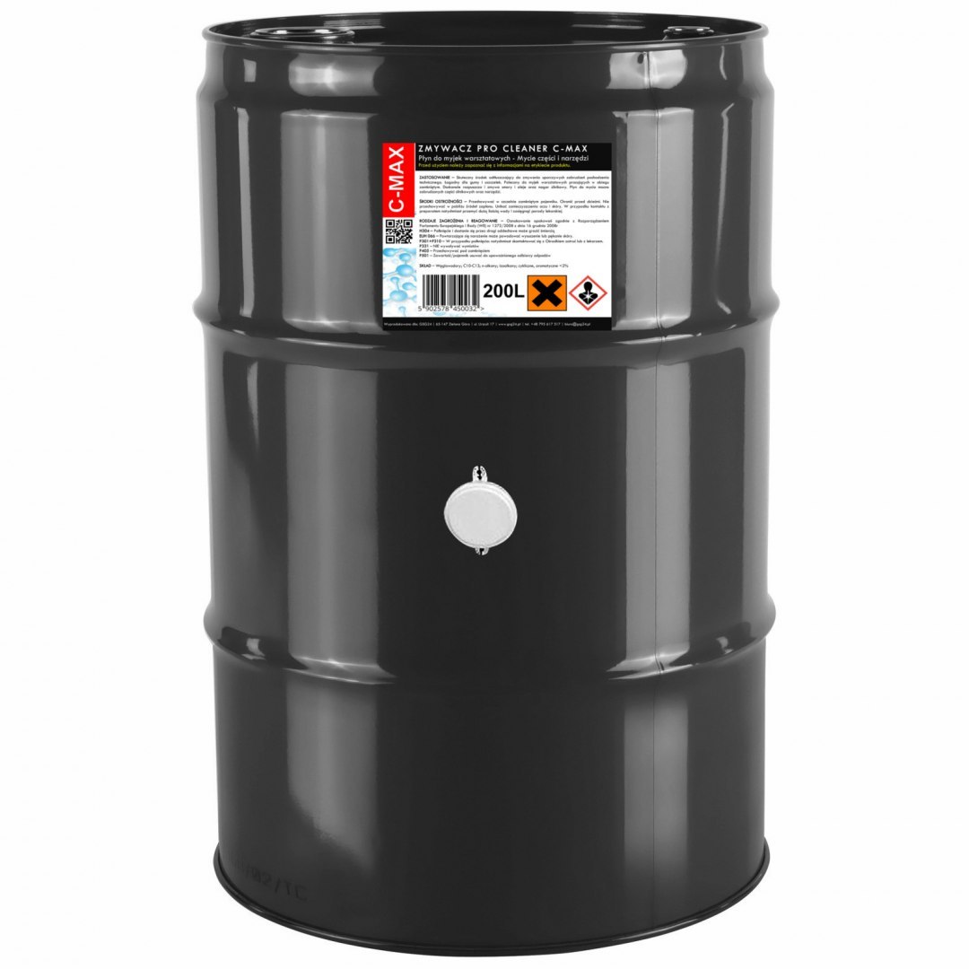 Płyn zmywacz ShellSol D60 do myjki warsztatowej do części i narzędzi C-MAX PRO beczka 200L GSG24 Płyn zmywacz ShellSol D60 do myjki warsztatowej do części i narzędzi C-MAX PRO beczka 200L GSG24