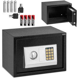 Sejf domowy elektroniczny skrytka na szyfr i klucz 35x25x25 cm Stamony