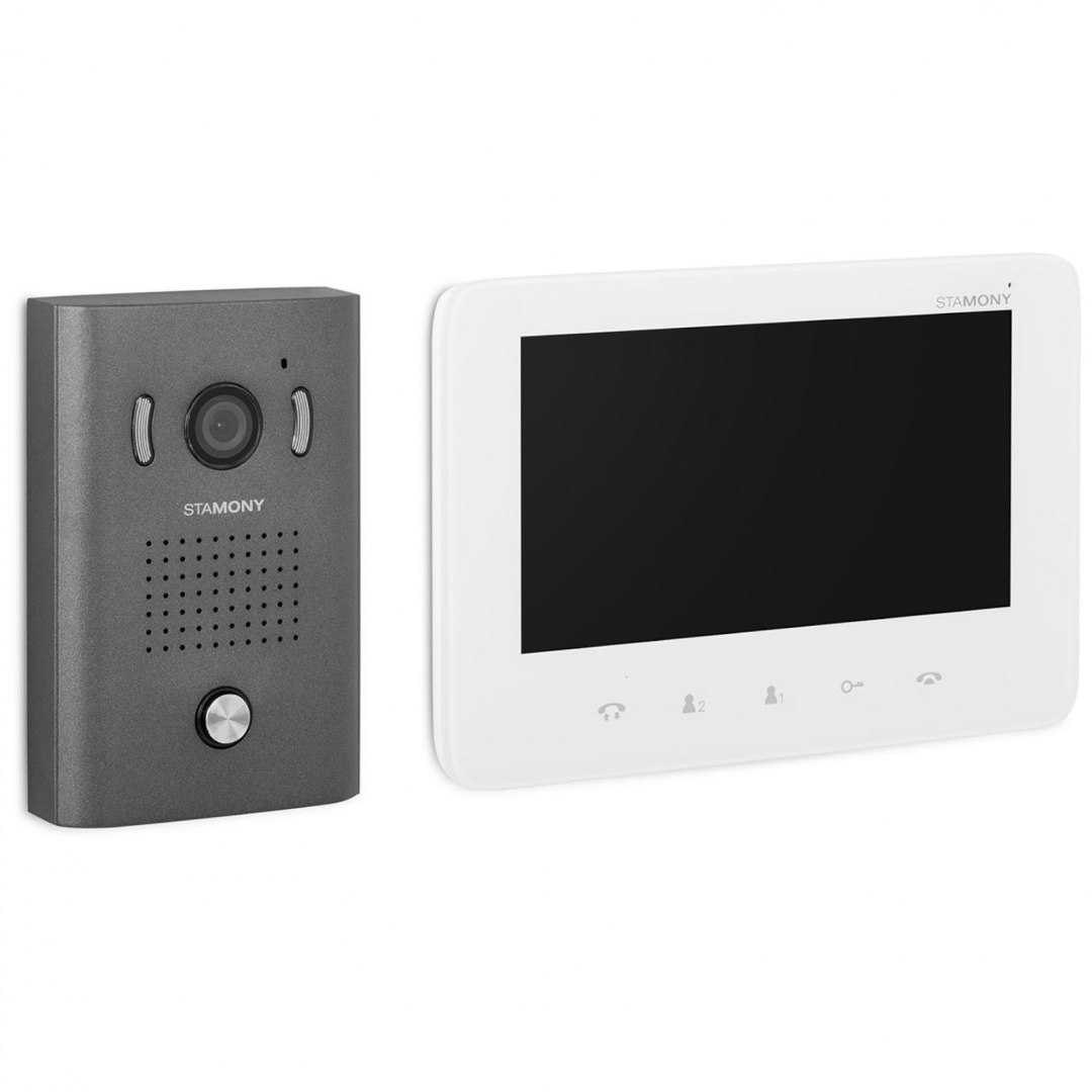 Wideomofon domofon LCD 7'' do domu jednorodzinnego 50 m Stamony Wideomofon domofon LCD 7'' do domu jednorodzinnego 50 m Stamony
