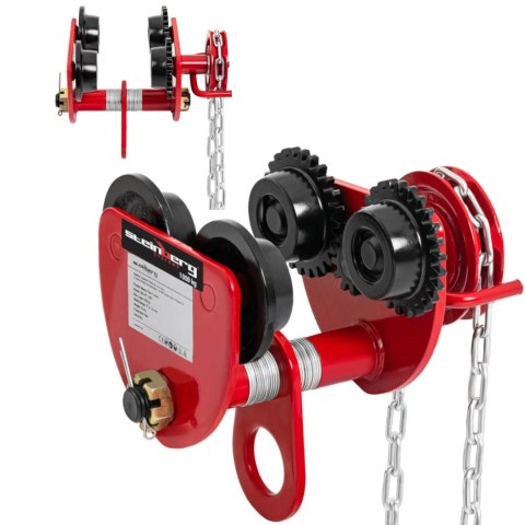 Wózek suwnicowy belkowy podwieszany z łańcuchem 3m 1000kg 1T Steinberg Systems Wózek suwnicowy belkowy podwieszany z łańcuchem 3m 1000kg 1T Steinberg Systems