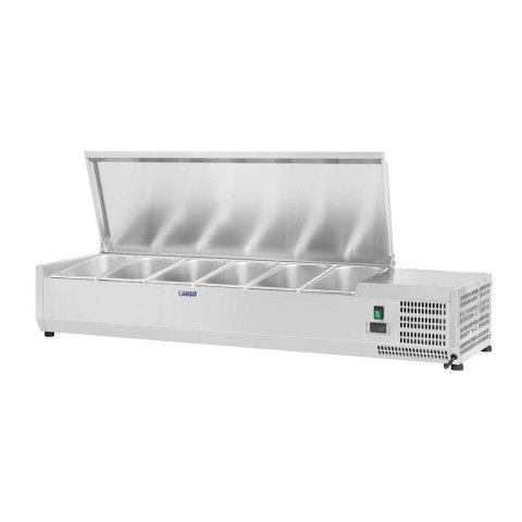 Nadstawa chłodnicza ze stalową pokrywą 5x GN1/3 i 1x GN1/2 150cm Royal Catering Nadstawa chłodnicza ze stalową pokrywą 5x GN1/3 i 1x GN1/2 150cm Royal Catering