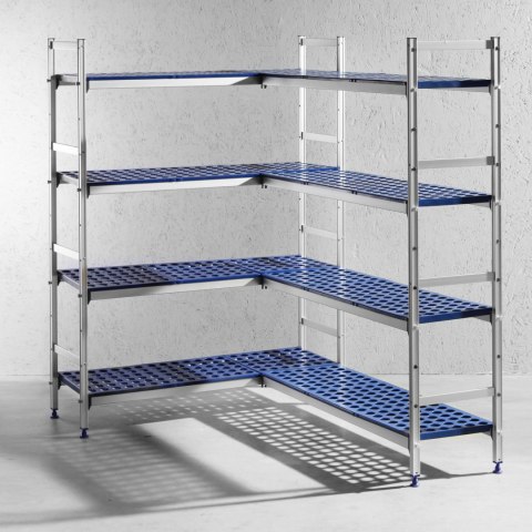 Regał magazynowy gastronomiczny do kuchni aluminiowy na pojemniki GN1/1 szer. 112cm Hendi Regał magazynowy gastronomiczny do kuchni aluminiowy na pojemniki GN1/1 szer. 112cm Hendi