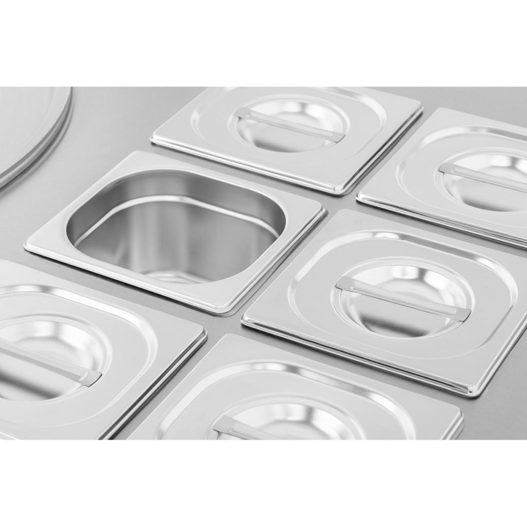 Maszyna płyta mrożąca do lodów tajskich na kółkach śr. 50 cm 230 V 1150 W 6x GN Royal Catering Maszyna płyta mrożąca do lodów tajskich na kółkach śr. 50 cm 230 V 1150 W 6x GN Royal Catering
