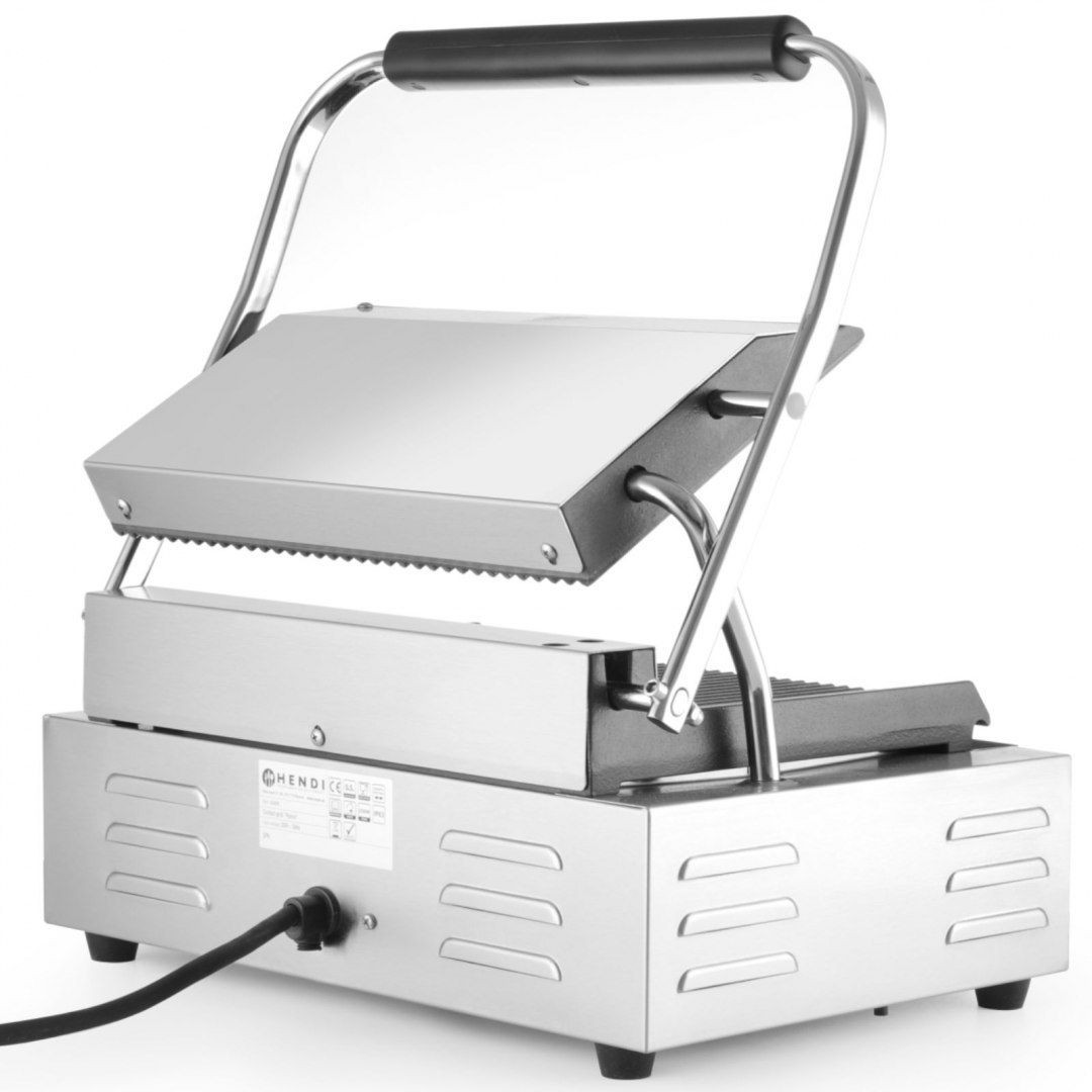 Kontakt grill kontaktowy PANINI ryflowany 2200W - Hendi 263655 Hendi Kontakt grill kontaktowy PANINI ryflowany 2200W - Hendi 263655 Hendi